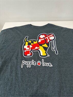 Puppie Love Maryland Flag T-Shirt